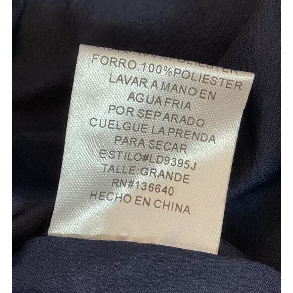 L'Atiste by Amy Strappy Fit & Flare Cocktail Party Dress Womens Blue L - Picture 10 of 13